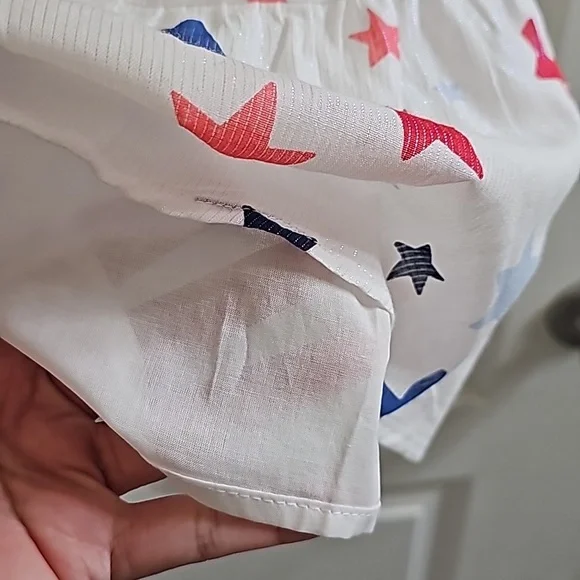 Cat & Jack white summer dress with red and blue multi star summer dress - Picture 5 of 14